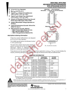 SN74LV06ADG4 datasheet  